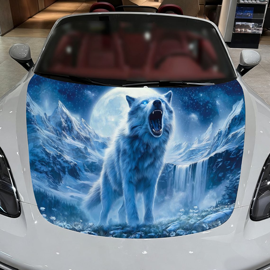 Winter Mountain Night Scene Wo - Car Accessories For Winter ulasan dan harga
