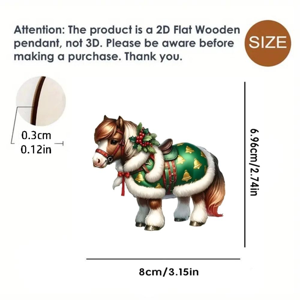 2D Flat Christmas Hanging Pend - Car Accessories Xmas Gifts ulasan dan harga