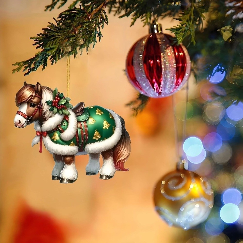 2D Flat Christmas Hanging Pend - Car Accessories Xmas Gifts ulasan dan harga