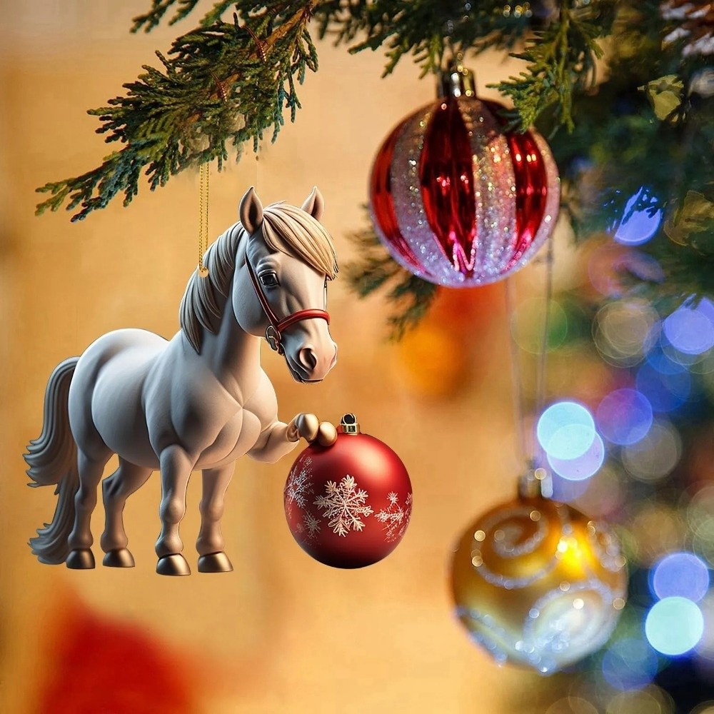 2D Flat Christmas Hanging Pend - Car Accessories Xmas Gifts ulasan dan harga
