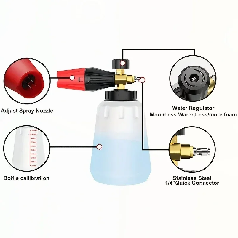 High Pressure PA Foam Cannon   - Car Accessories For Winter ulasan dan harga