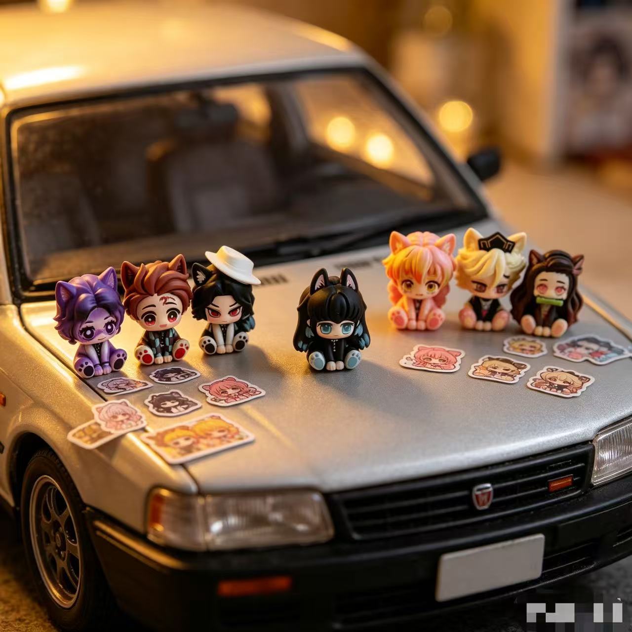 Demon Slayer Cute Chibi Figuri - Car Accessories Papar ulasan dan harga