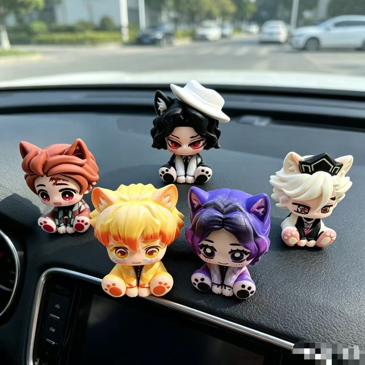 Demon Slayer Cute Chibi Figuri - Car Accessories Papar ulasan dan harga