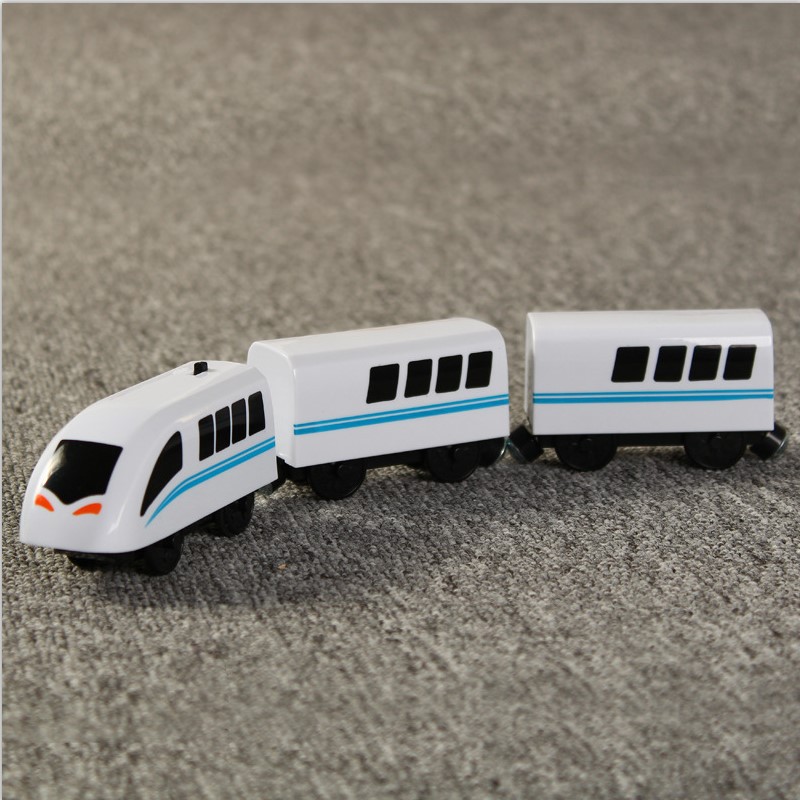 Wooden Railway Train Locomotiv - Car Accessories Xmas Gifts ulasan dan harga