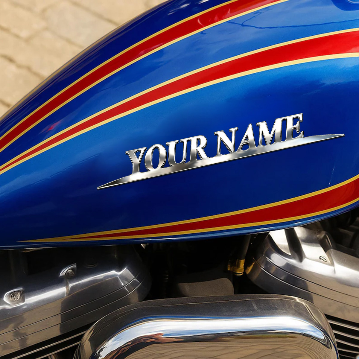 Metal Trendy YOUR NAME Sticker - Car Accessories Gifts ulasan dan harga
