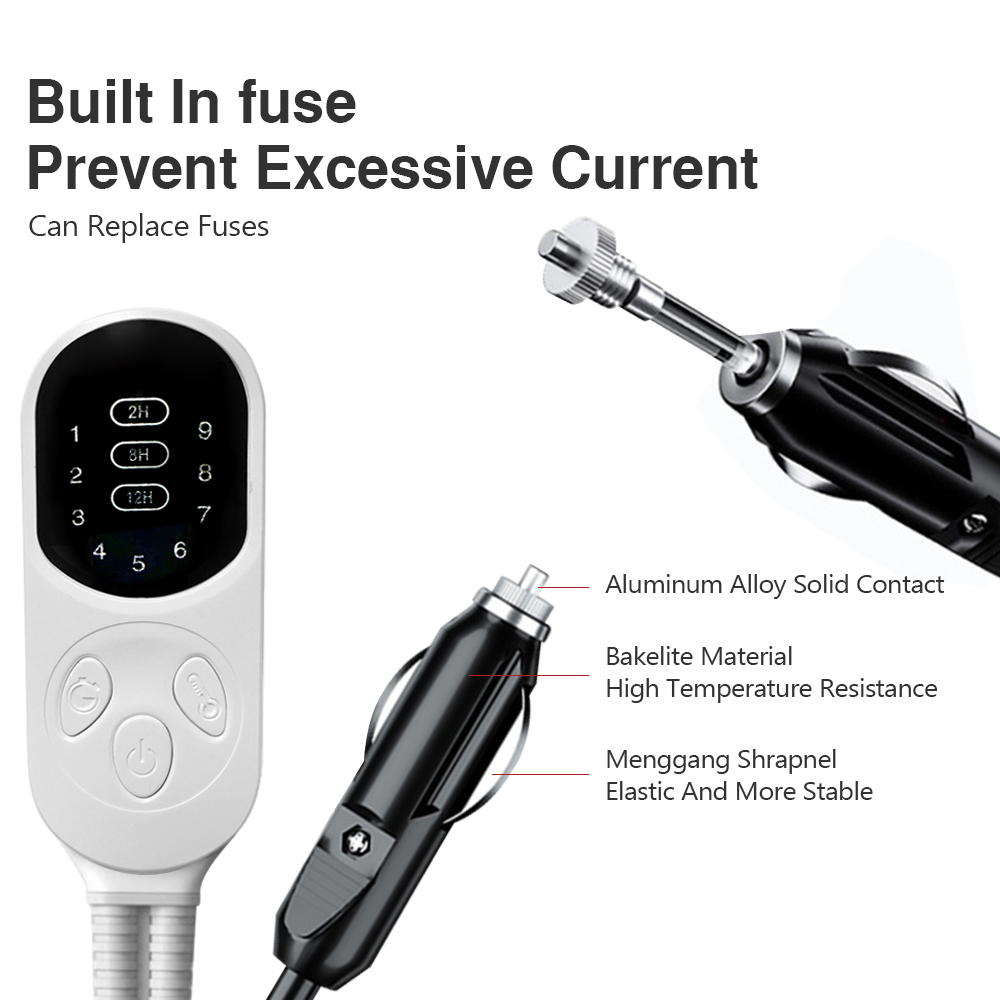 12V Electric Blanket Plush Thi - Car Accessories For Winter ulasan dan harga