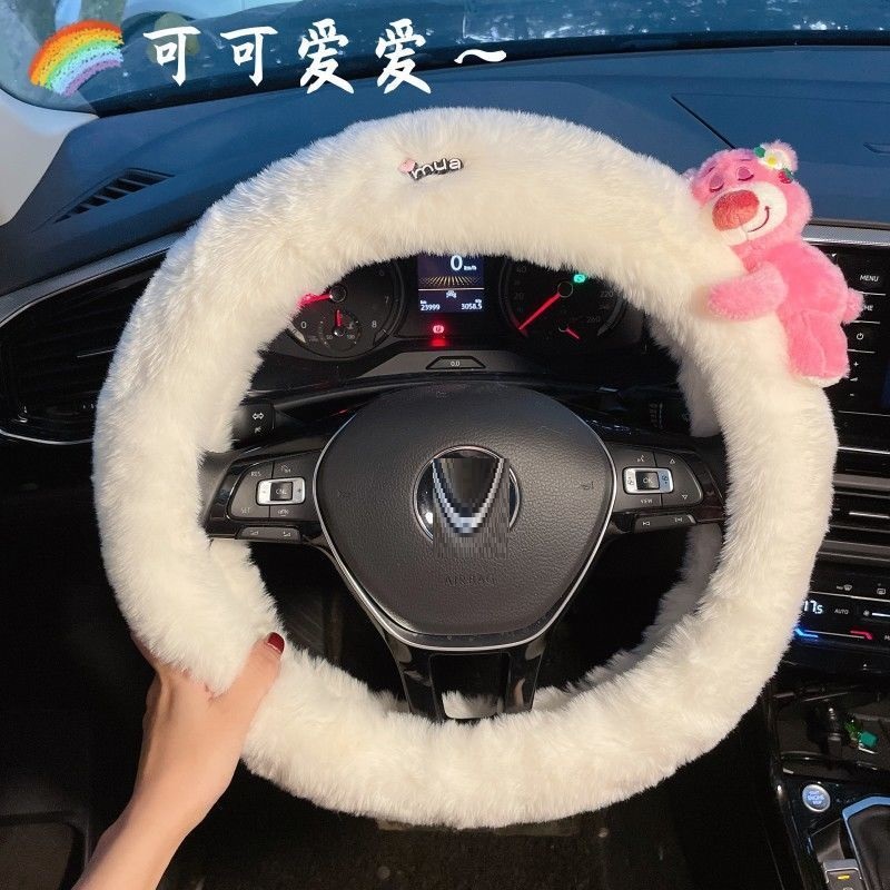 New Lotso Plush Steering Wheel - Car Accessories For Winter ulasan dan harga