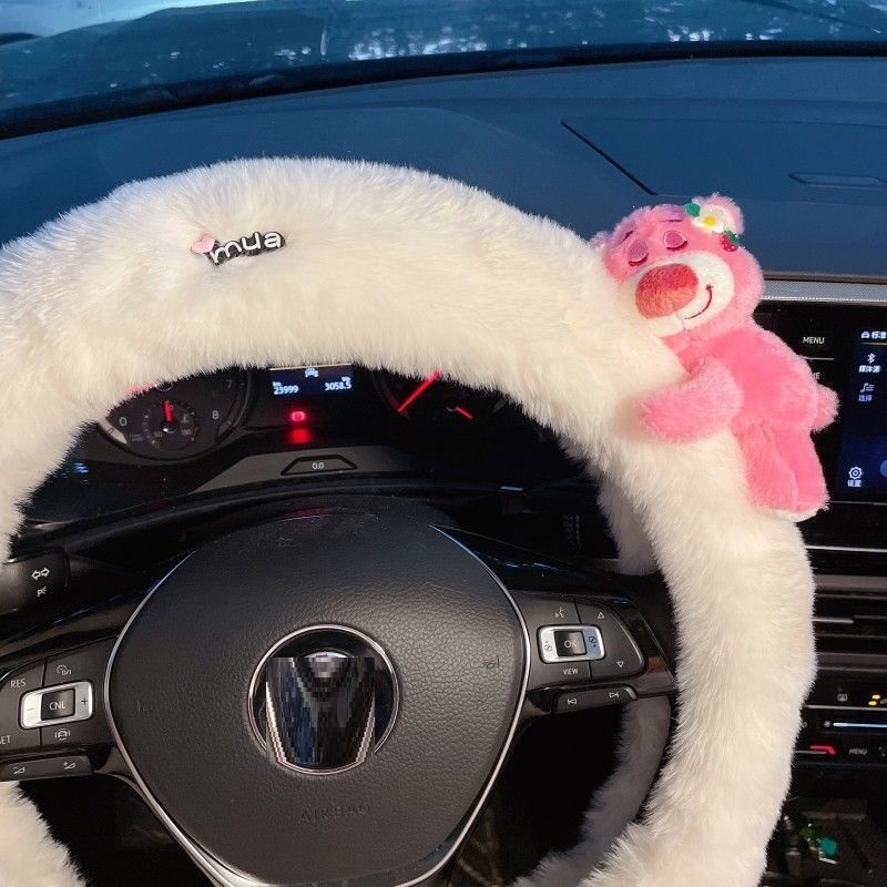 New Lotso Plush Steering Wheel - Car Accessories For Winter ulasan dan harga