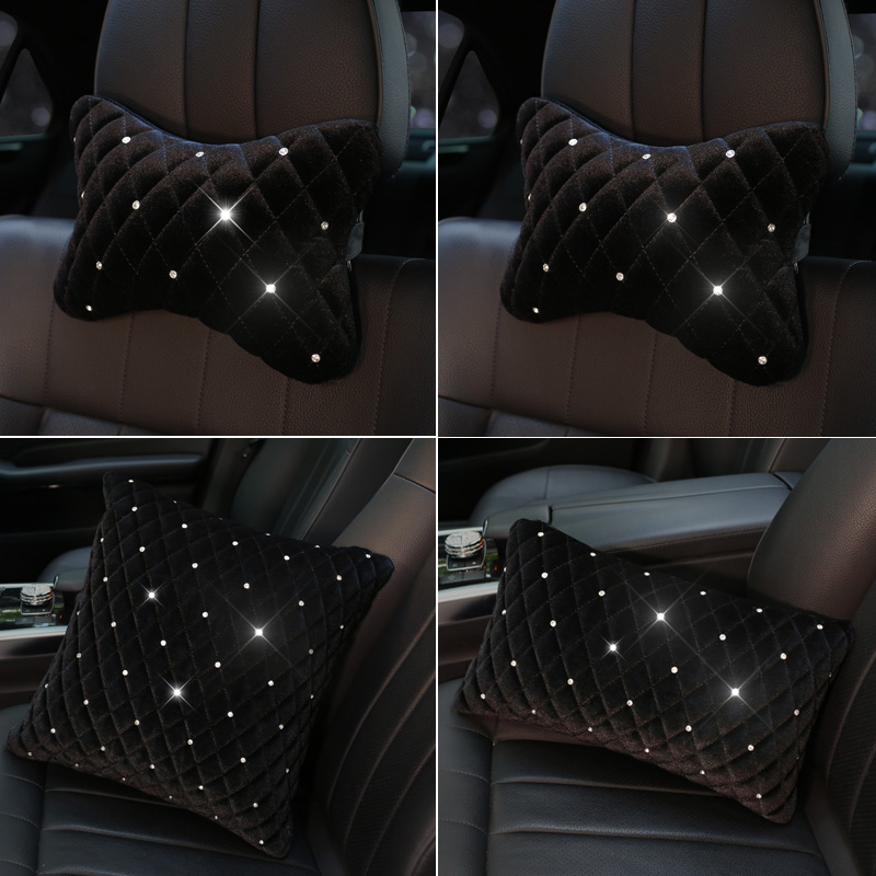 Bling Rhinestone Car Neck Pill - Car Accessories For Winter ulasan dan harga