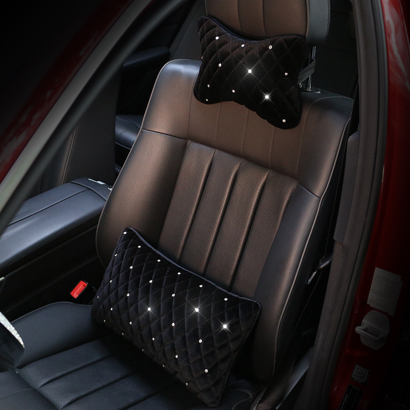 Bling Rhinestone Car Neck Pill - Car Accessories For Winter ulasan dan harga