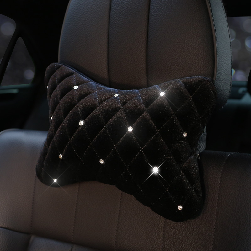Bling Rhinestone Car Neck Pill - Car Accessories For Winter ulasan dan harga