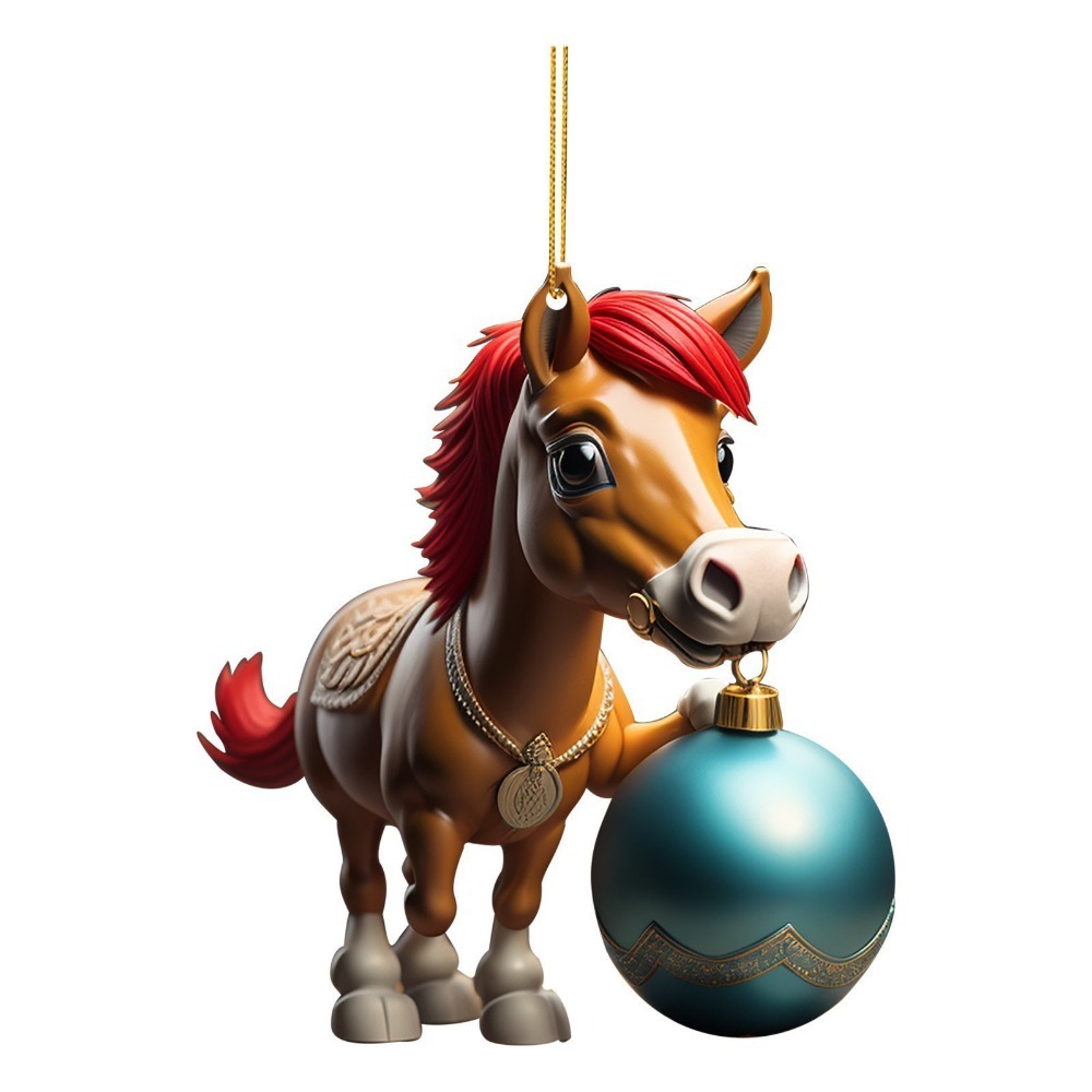 2D Flat Christmas Hanging Pend - Car Accessories Xmas Gifts ulasan dan harga