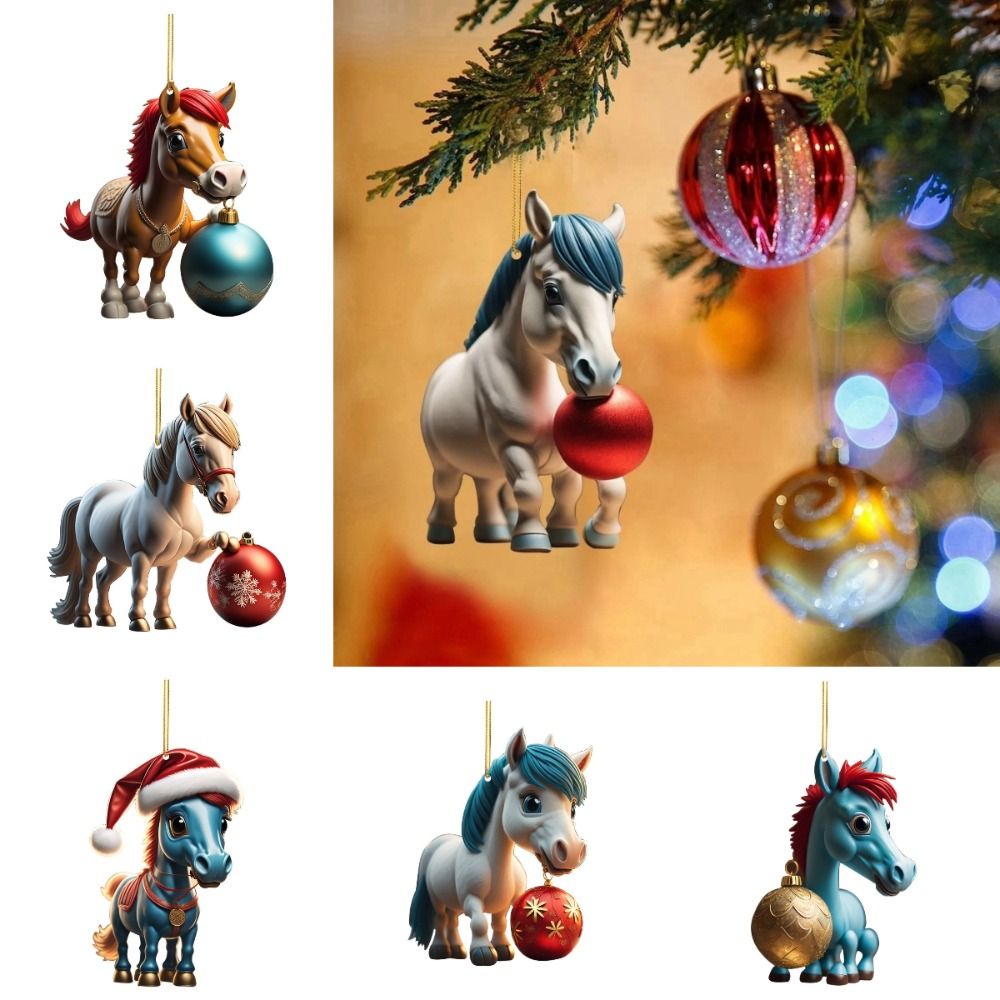 2D Flat Christmas Hanging Pend - Car Accessories Xmas Gifts ulasan dan harga