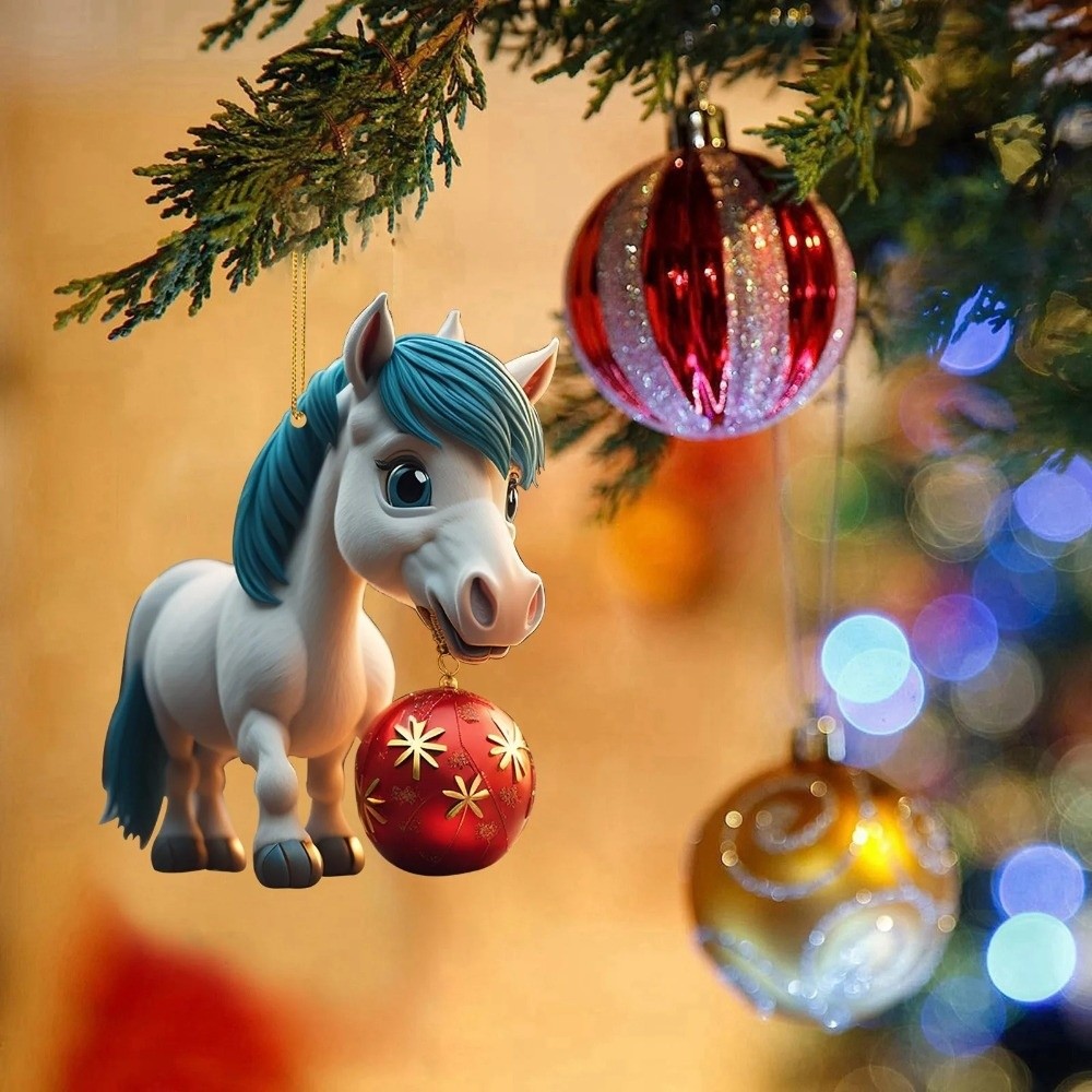 2D Flat Christmas Hanging Pend - Car Accessories Xmas Gifts ulasan dan harga