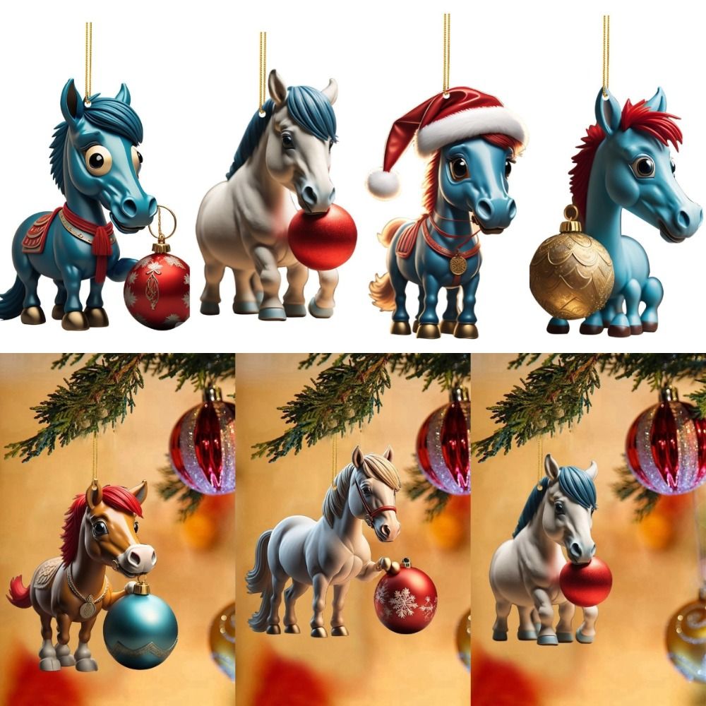 2D Flat Christmas Hanging Pend - Car Accessories Xmas Gifts ulasan dan harga